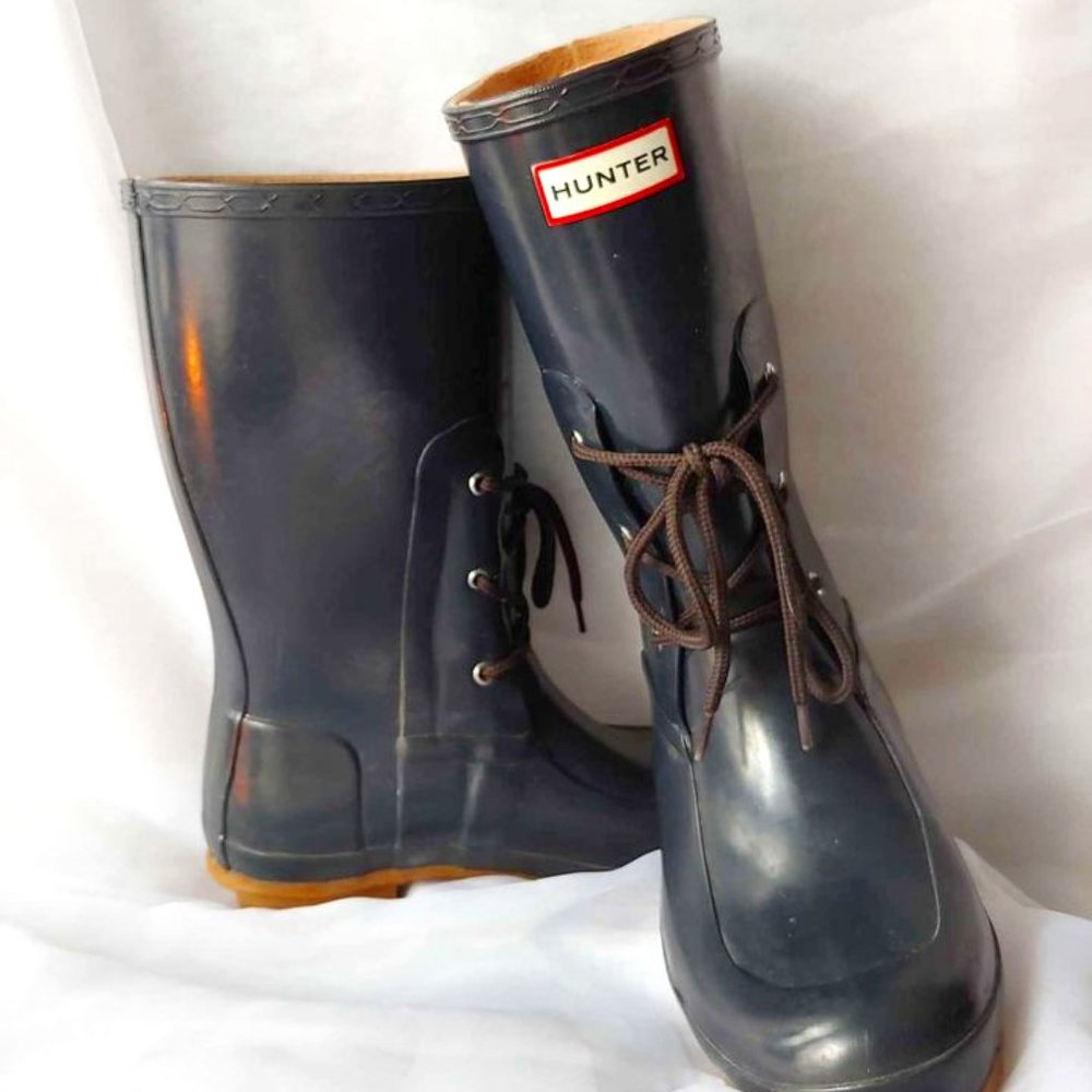 Hunter Ackley Lace Up Boots size 8